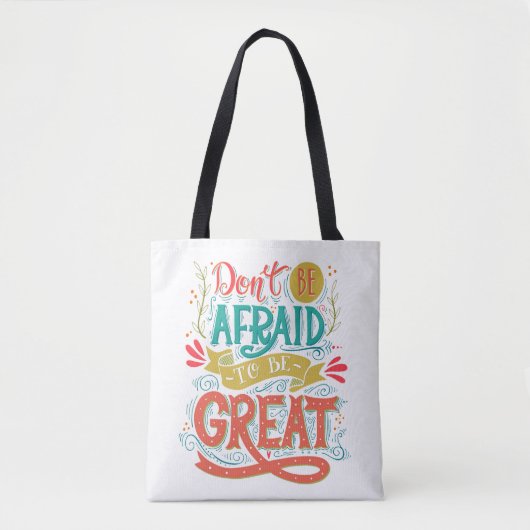 Tote Bag N'ayez pas peur pour être grand (Devant)