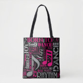 Tote Bag Né à Dance Pink ID277 (Devant)