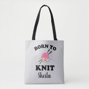 Tote Bag Né au Tricot Knit Knitter