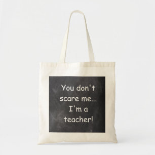 Tote Bag Ne craignez pas enseignant Chalkboard Design Cadea