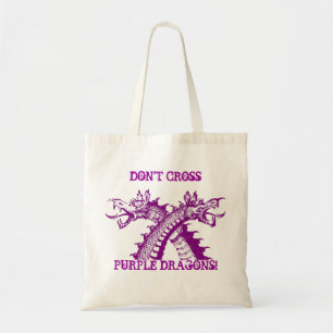 TOTE BAG NE CROISEZ PAS LES ARTS MARTIAUX POURPRES DE ~ DE