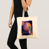 Tote Bag Né des étoiles, astronaute (Devant (produit))