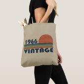 Tote Bag Né en 1966 anniversaire vintage (De près)