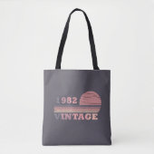 Tote Bag né en 1982 cadeau d'anniversaire vintage (Devant)