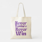 Tote Bag Ne jamais gagner (Dos)
