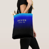 Tote Bag Ne jamais renoncer à la motivation ne jamais aband (De près)