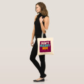 Tote Bag Ne l'épouse pas, sois avec moi (Devant (modèle))