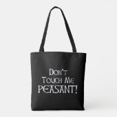 Tote Bag Ne me touchez pas paysan ! (Dos)