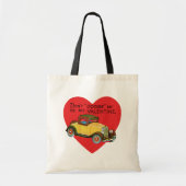 Tote Bag Ne m'évitez pas, sois ma Saint-Valentin ! Retro Va (Devant)