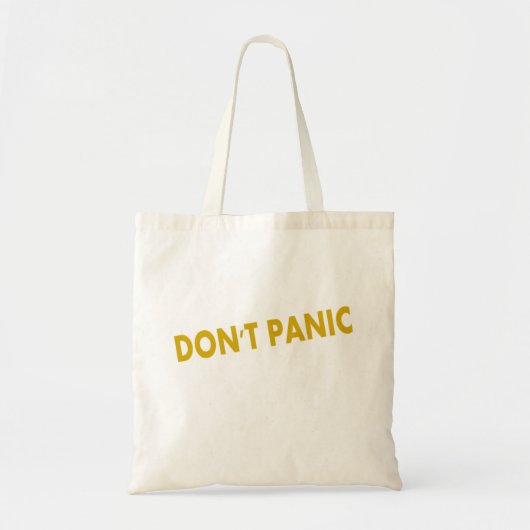 Tote Bag Ne panique pas une citation amusante (Devant)