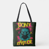 Tote Bag Ne pas attraper aucune attitude - Sarcastique (Dos)