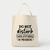 Tote Bag Ne pas déranger, achats en cours (Devant)