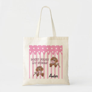 Tote Bag Ne pas éclater ma bulle - Drôle citation de singe