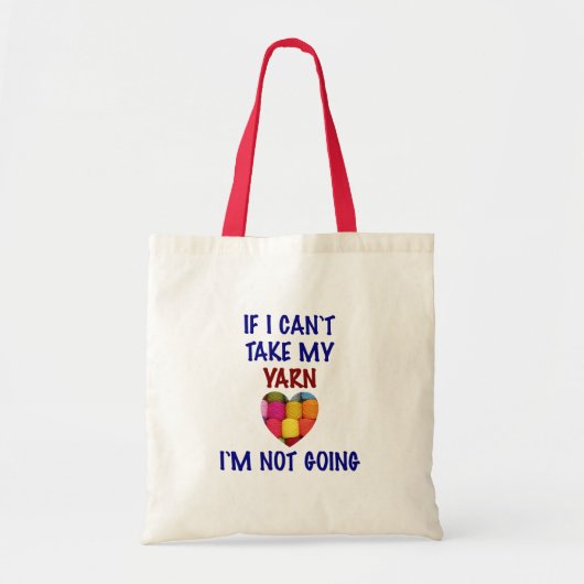 Tote Bag Ne peut pas prendre mon fil - Fourre-tout (Devant)