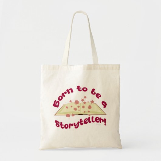 Tote Bag Né Pour Être Conteur Écrire Épique Logo Art (Devant)