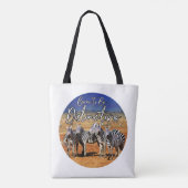 Tote Bag "Né Pour Être Distinctif" Zebra Art (Dos)