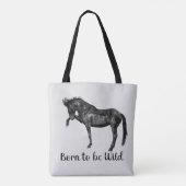 Tote Bag Né pour être sauvage (Dos)