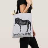 Tote Bag Né pour être sauvage (De près)