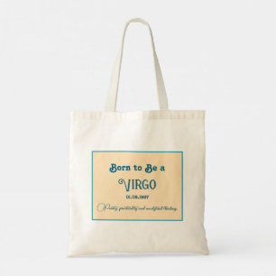 Tote Bag Né pour être une Vierge