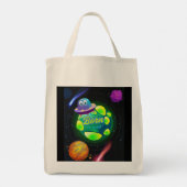 Tote Bag Né pour orbiter (Dos)