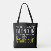 Tote Bag Né pour se lever (Dos)
