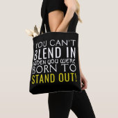 Tote Bag Né pour se lever (De près)