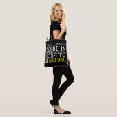 Tote Bag Né pour se lever (Sur le modèle)