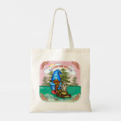 Tote Bag Né pour tondre gnome (Dos)