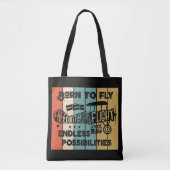 Tote Bag Né pour voler (Devant)