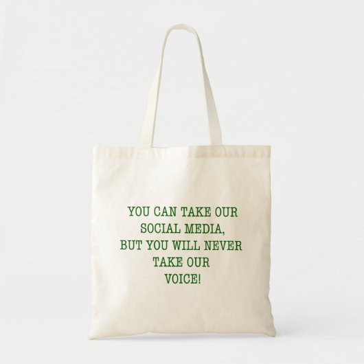 Tote Bag Ne prenez pas notre voix! (Devant)