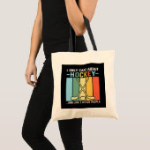 Tote Bag Ne se soucient que du hockey (Devant (produit))