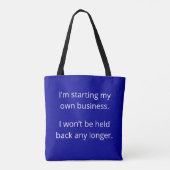 Tote Bag Ne sera pas retenu : Bleu foncé (Dos)
