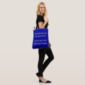 Tote Bag Ne sera pas retenu : Bleu foncé (Sur le modèle)