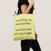 Tote Bag Ne sera pas retenu : Jaune clair (De près)