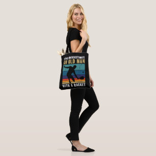Tote Bag Ne sous-estimez jamais un vieil homme avec un pick