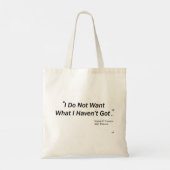 Tote Bag Ne veux pas ce que je n'ai pas (Dos)