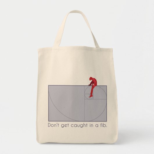 Tote Bag Ne vous faites pas attraper dans un bobard (Devant)