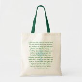 Tote Bag Ne vous inquiétez pas - priez et observez (Devant)