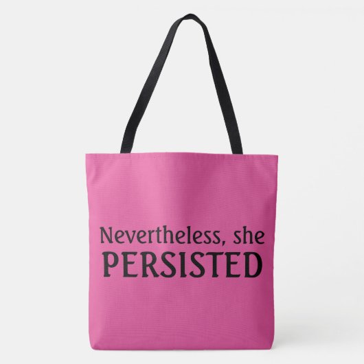 Tote Bag Néanmoins, elle a persisté (Devant)