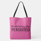 Tote Bag Néanmoins, elle a persisté (Dos)