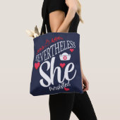 Tote Bag Néanmoins, Elle A Persisté (De près)