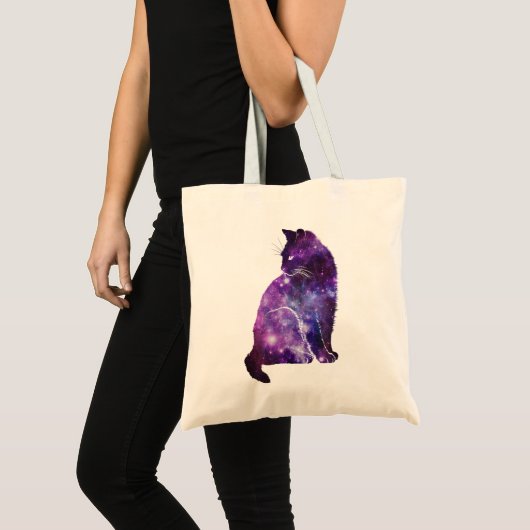 Tote Bag Nebula de l'espace pourpre (Devant (produit))
