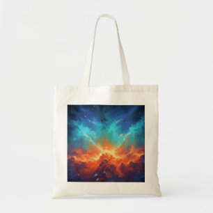 Tote Bag Nébuleuse cosmique Galaxie abstraite Art spatial