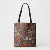 Tote Bag Née pour danser Brown ID277 (Devant)