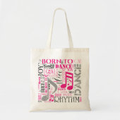 Tote Bag Née pour danser Pink ID277 (Devant)