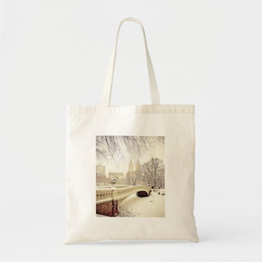 Tote Bag Neige de Central Park - hiver New York (Devant)