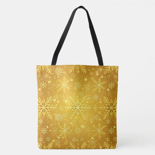 Tote Bag Neige dorée (Devant)
