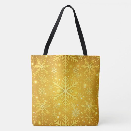 Tote Bag Neige dorée (Devant)
