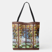 Tote Bag Nénuphar en verre feutré Art nouveau Gourds Fourre (Dos)