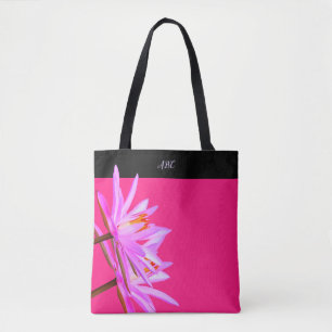 Tote Bag Nénuphar pourpre rose tout plus de - imprimez